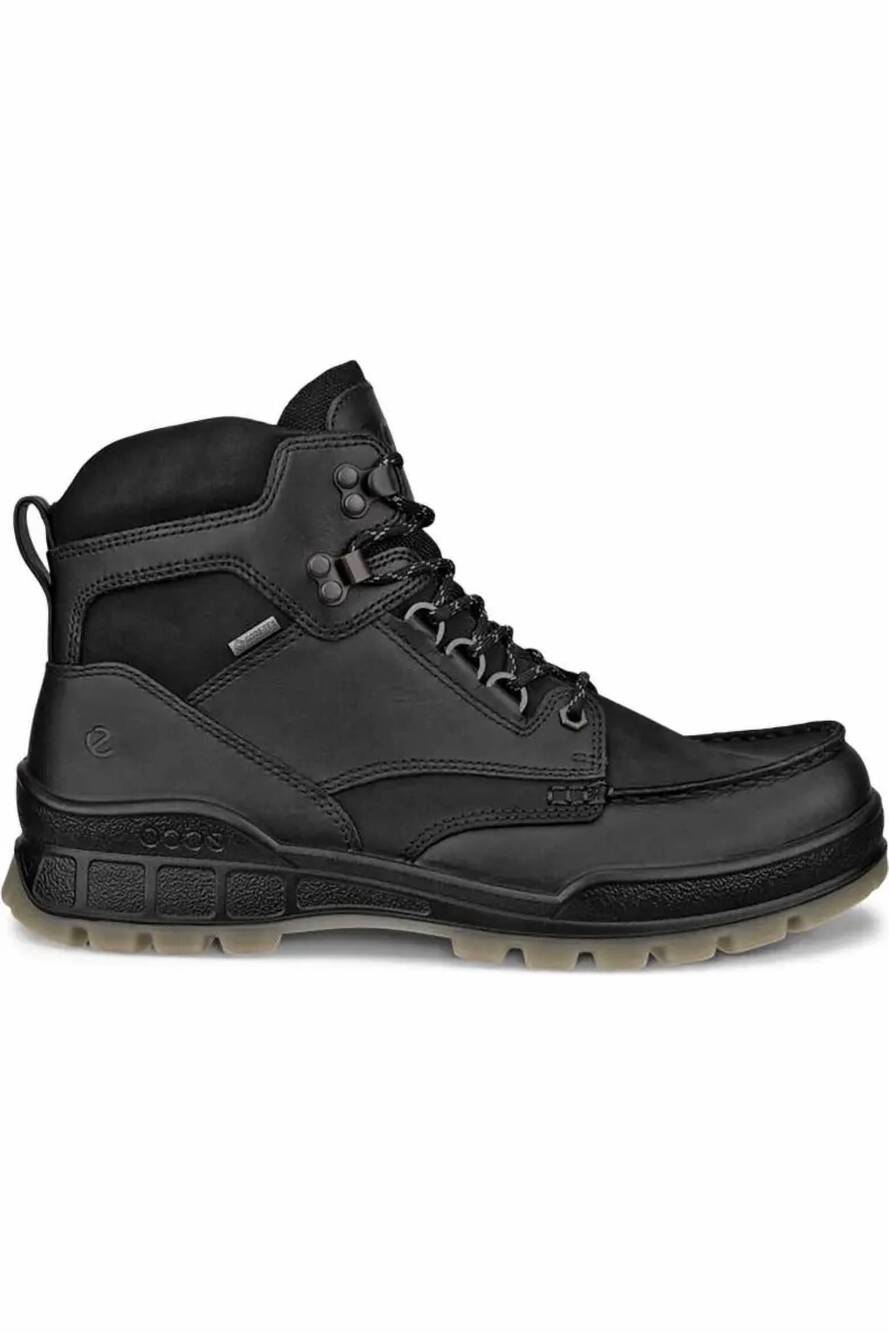 NEW ECCO men's track 25 mid gtx boots in black/black